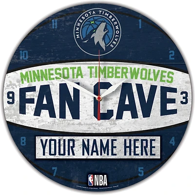WinCraft Minnesota Timberwolves Personalized 14'' Round Wall Clock