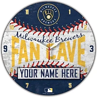 WinCraft Milwaukee Brewers Personalized 14'' Round Wall Clock