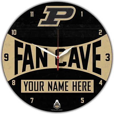 WinCraft Purdue Boilermakers Personalized 14'' Round Wall Clock