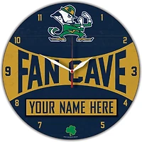 WinCraft Notre Dame Fighting Irish Personalized 14'' Round Wall Clock