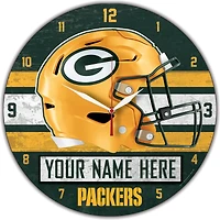 WinCraft Green Bay Packers Personalized 14'' Round Wall Clock