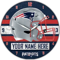 WinCraft New England Patriots Personalized 14'' Round Wall Clock