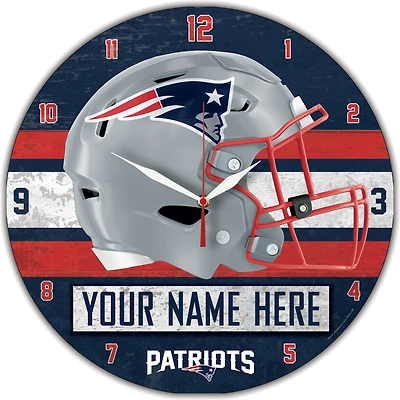WinCraft New England Patriots Personalized 14'' Round Wall Clock