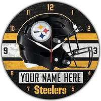 WinCraft Pittsburgh Steelers Personalized 14'' Round Wall Clock