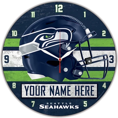 WinCraft Seattle Seahawks Personalized 14'' Round Wall Clock