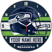 WinCraft Seattle Seahawks Personalized 14'' Round Wall Clock
