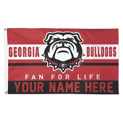 WinCraft Georgia Bulldogs Personalized 3' x 5' One-Sided Deluxe Flag