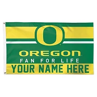 WinCraft Oregon Ducks Personalized 3' x 5' One-Sided Deluxe Flag