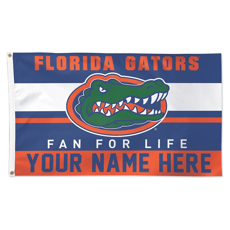WinCraft Florida Gators Personalized 3' x 5' One-Sided Deluxe Flag