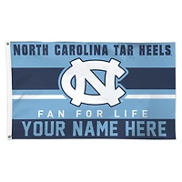 WinCraft North Carolina Tar Heels Personalized 3' x 5' One-Sided Deluxe Flag