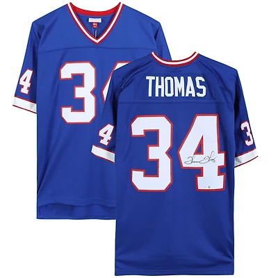 Thurman Thomas Buffalo Bills Autographed Mitchell & Ness Blue Replica Jersey