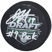 Dougie Hamilton Carolina Hurricanes Autographed 2011 NHL Draft Logo Hockey Puck with "#9 Pick" Inscription