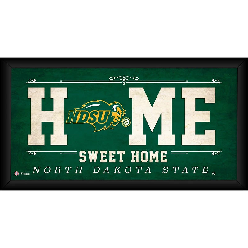 NDSU Bison Framed 10'' x 20'' Home Sweet Home Collage