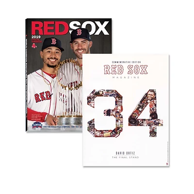 Boston Red Sox 2019 Yearbook and Ortiz Special Edition Magazine
