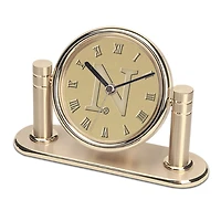 Gold Northwestern Wildcats Arcadia Desk Clock