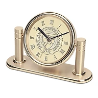 Gold Pennsylvania Quakers Arcadia Desk Clock