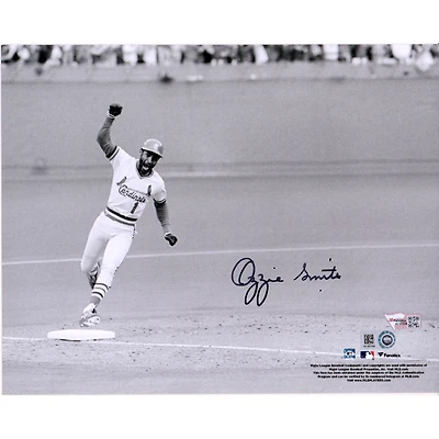Ozzie Smith St. Louis Cardinals Autographed 8'' x 10'' 1985 NLCS Photograph