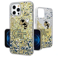 Georgia Tech Yellow Jackets iPhone Glitter Confetti Design Case