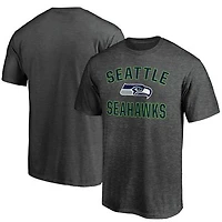 Men's Fanatics Heather Charcoal Seattle Seahawks Victory Arch T-Shirt