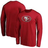 Men's Fanatics Scarlet San Francisco 49ers Primary Logo Long Sleeve T-Shirt