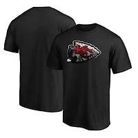 Men's Black Kansas City Chiefs Midnight Mascot Team Logo T-Shirt