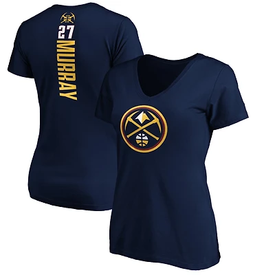 Women's Jamal Murray Navy Denver Nuggets Playmaker Name & Number T-Shirt