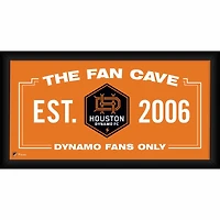 Houston Dynamo Framed 10" x 20" Fan Cave Collage