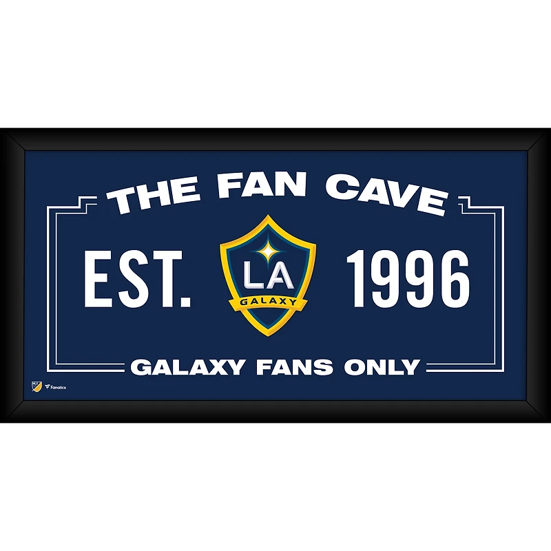 LA Galaxy Framed 10" x 20" Fan Cave Collage