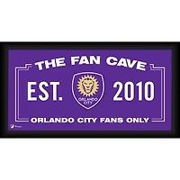 Orlando City SC Framed 10" x 20" Fan Cave Collage