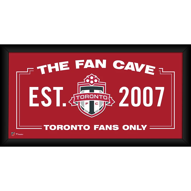 Toronto FC Framed 10" x 20" Fan Cave Collage