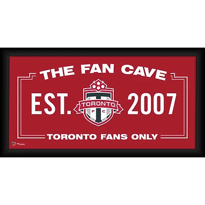 Toronto FC Framed 10" x 20" Fan Cave Collage