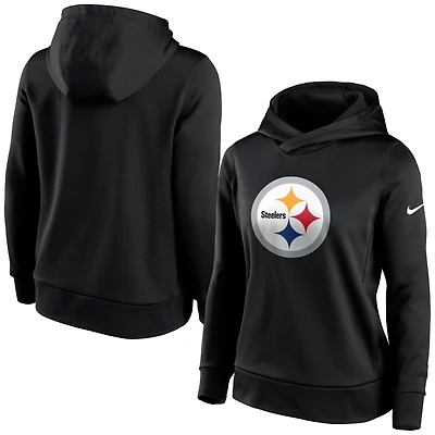 Women's Nike Black Pittsburgh Steelers Lightweight Performance Hooded Top