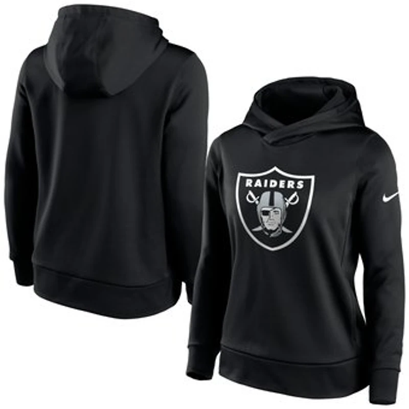 Women's Nike Black Las Vegas Raiders Lightweight Performance Hooded Top