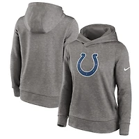 Women's Nike Heather Charcoal Indianapolis Colts Lightweight Performance Hooded Top
