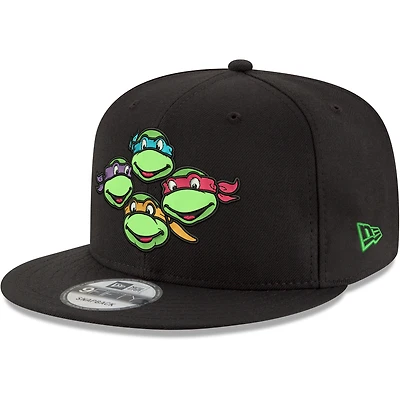 Men's New Era Black Teenage Mutant Ninja Turtles 9FIFTY Adjustable Snapback Hat