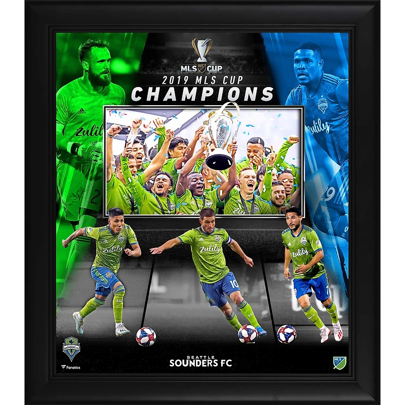 Seattle Sounders FC Framed 15" x 17" FC 2019 MLS Cup Champions Collage