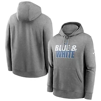 Men's Nike Heathered Charcoal Indianapolis Colts Fan Gear Local Club Pullover Hoodie