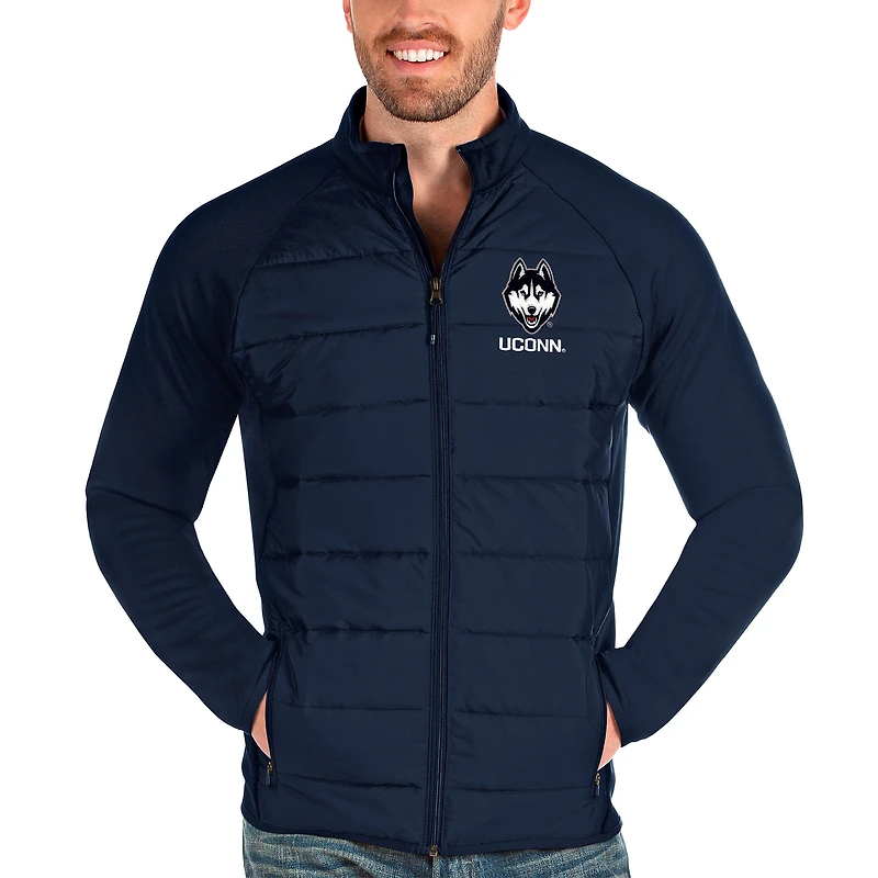 Men's Antigua Navy UConn Huskies Altitude Full-Zip Jacket