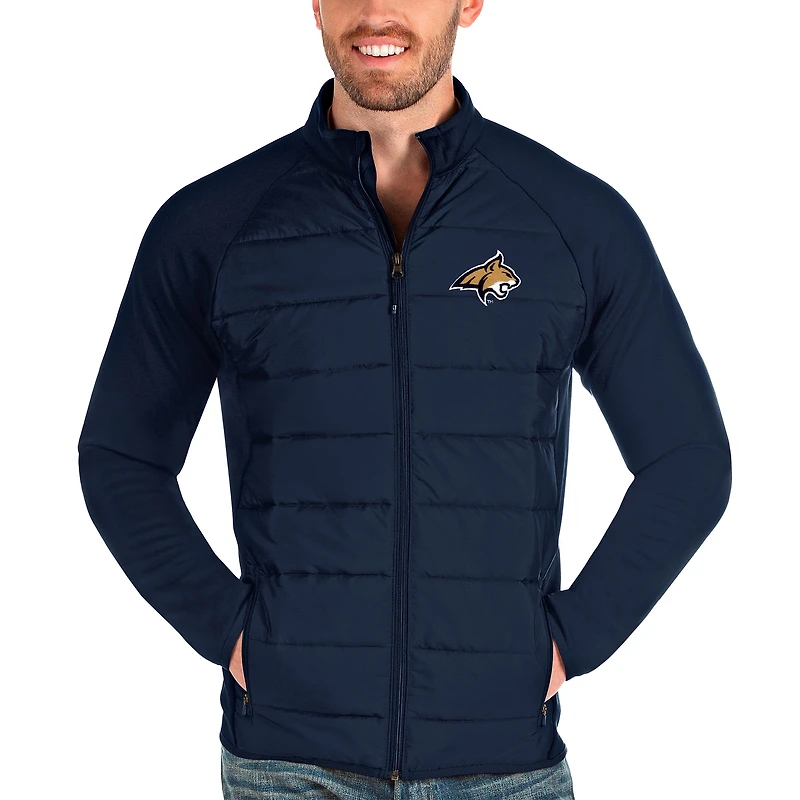 Men's Antigua Navy Montana State Bobcats Altitude Full-Zip Jacket