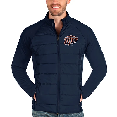 Men's Antigua Navy UTEP Miners Altitude Full-Zip Jacket