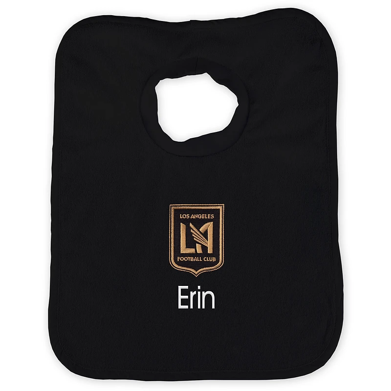 Infant Black LAFC Personalized Bib
