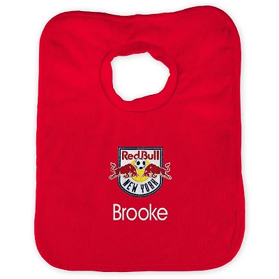 Infant Red New York Red Bulls Personalized Bib