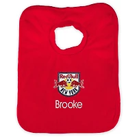 Infant Red New York Red Bulls Personalized Bib