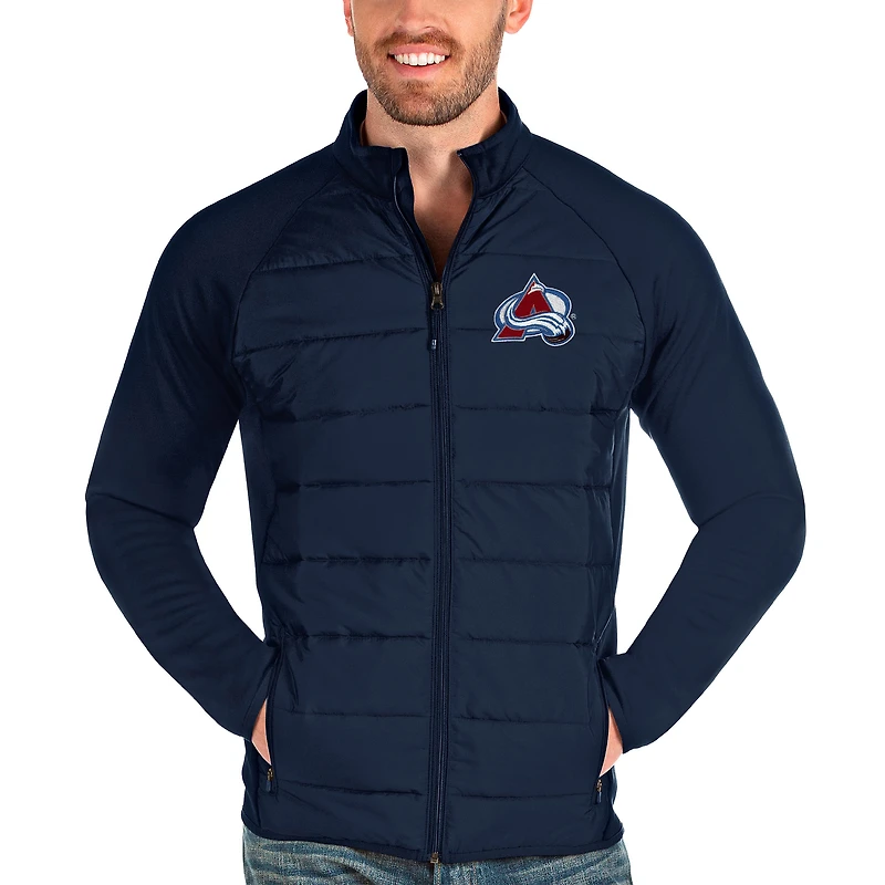 Men's Antigua Navy Colorado Avalanche Altitude Full-Zip Jacket