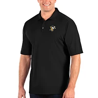 Men's Antigua Black Pittsburgh Penguins Big & Tall Tribute Polo