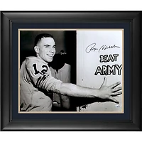 Roger Staubach Navy Midshipmen Framed Autographed 16" x 20" Beat Army Sign Photograph