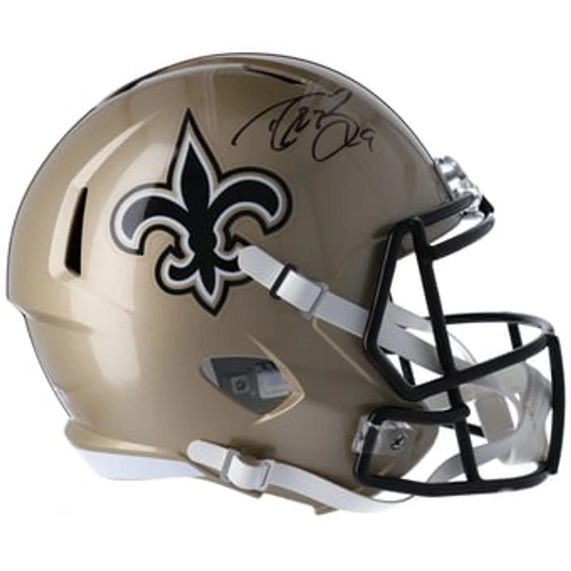 Drew Brees New Orleans Saints Autographed Riddell Speed Replica Helmet