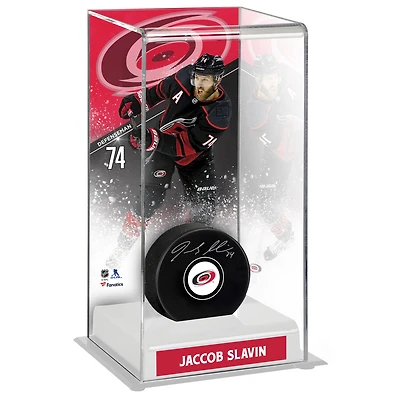 Jaccob Slavin Carolina Hurricanes Deluxe Tall Hockey Puck Case