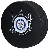 Connor Hellebuyck Winnipeg Jets Autographed Hockey Puck