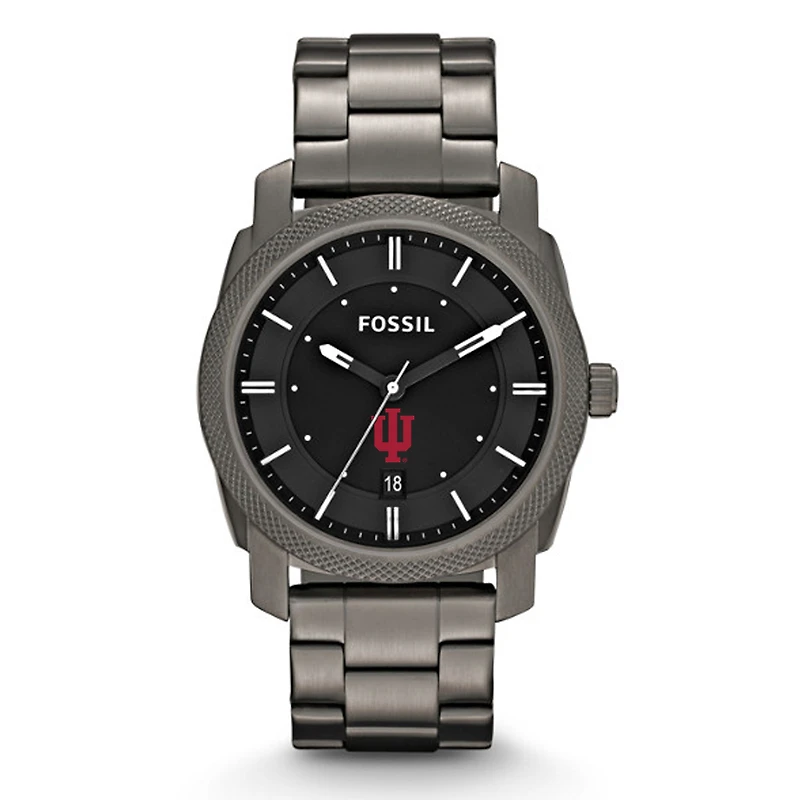 Fossil Indiana Hoosiers Machine Smoke Stainless Steel Watch